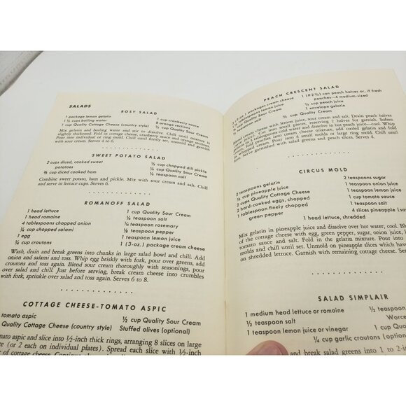 Quality Dairy Recipes Cookbook Vintage 1954 - Picture 7 of 9